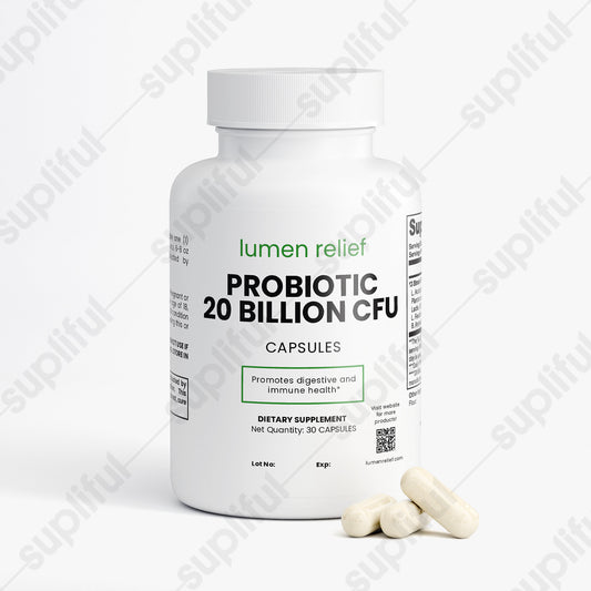 lumen relief Probiotic 20 Billion CFU Capsules – Gut Health & Immune Support