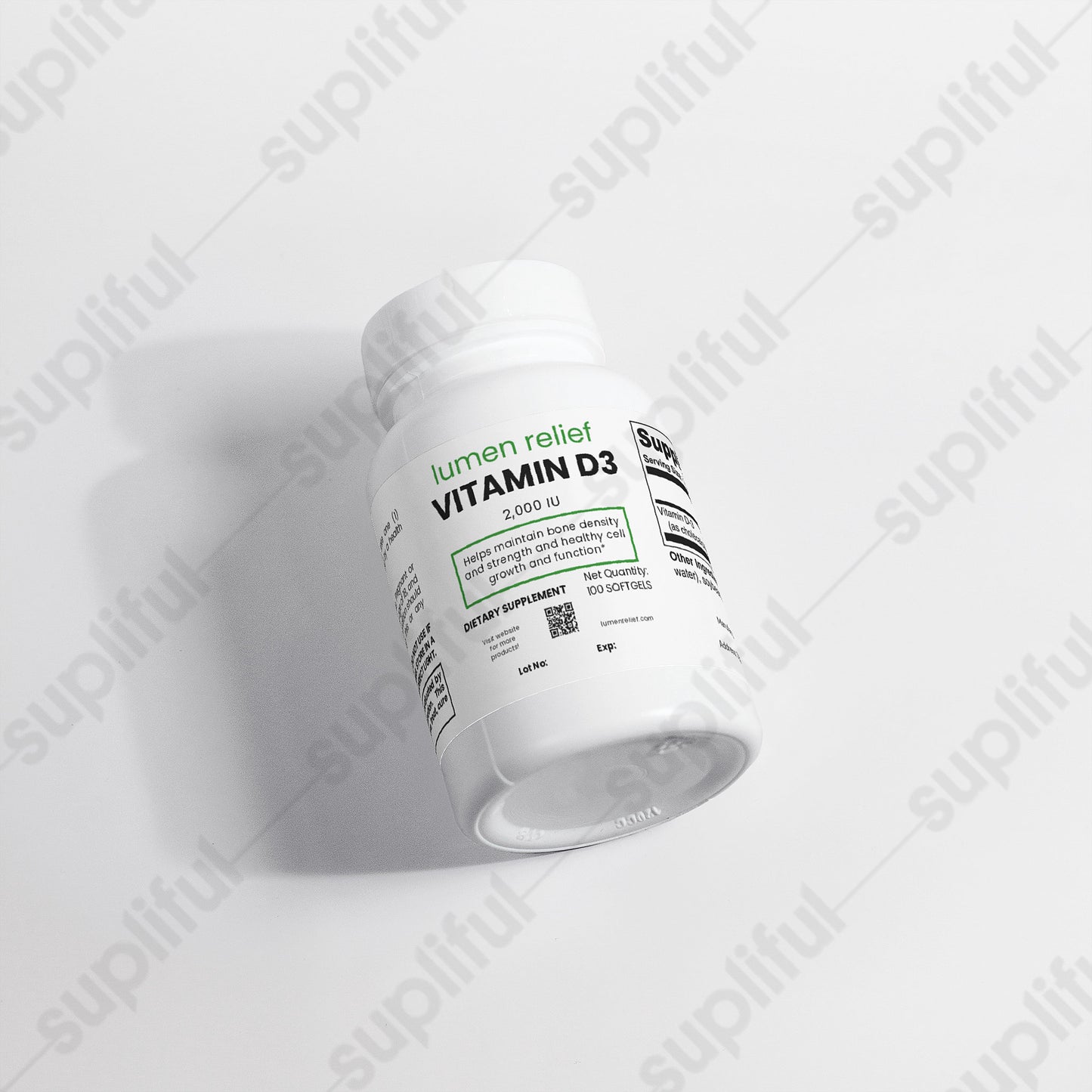 lumen relief Vitamin D3 2,000 IU Softgels - Bone & Immune Support